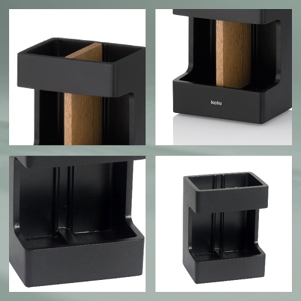 جامسواکی مکعبی مشکی و چوبی