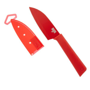 چاقو ساطوری کوچک santoku قرمز